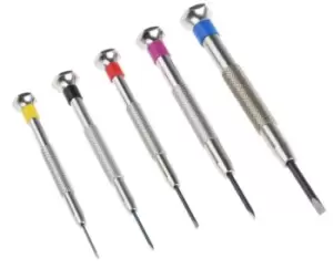 image of Facom Precision Slotted Screwdriver Set 5 Piece