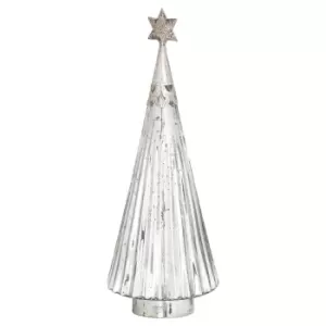 Image of The Noel Collection Star Topped Glass Decorative Large Tree