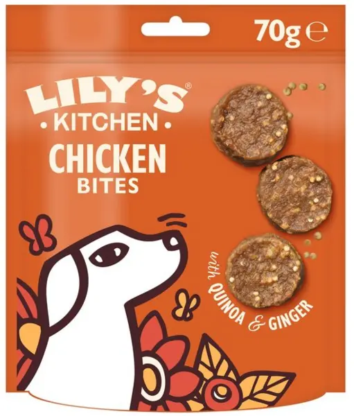 image of Lily's Kitchen Chicken Bites Dog Treats 70g