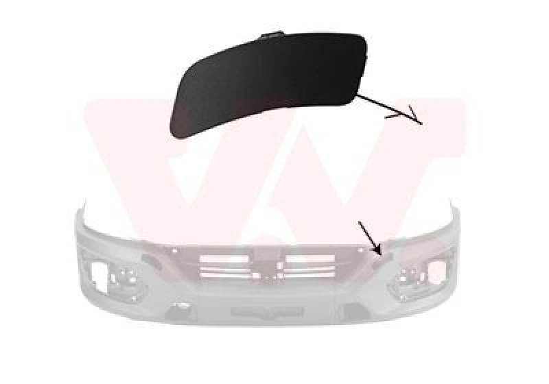 Image of VAN WEZEL Bumper cover VAN WEZEL 2818487