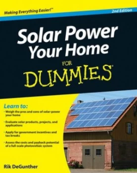 Image of Solar Power Your Home for Dummies by Rik Degunther Paperback