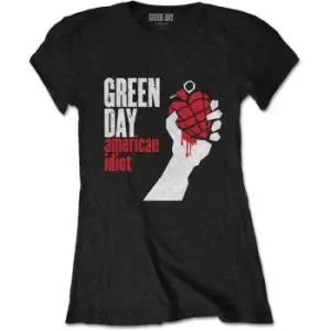 Image of Green Day - American Idiot Ladies X-Small T-Shirt - Black