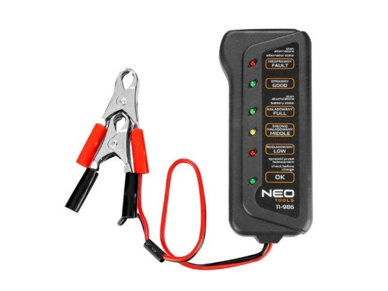 Image of NEO TOOLS 11-986 Tester, battery Tester,battery (2022)