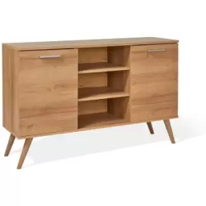 Image of Petter Oak Coloured Scandinavian Style 2 Door Sideboard