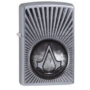 Image of Zippo Assassins Creed Crest Street Chrome Finish Windproof Lighter