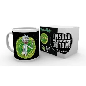 image of Rick and Morty Your Opinion Mug