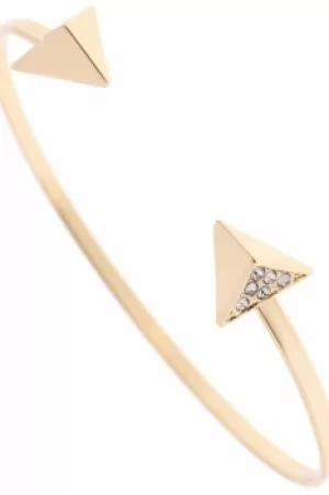 image of Ladies Karen Millen PVD Gold plated Arrow Slim Cuff KMJ865-22-23