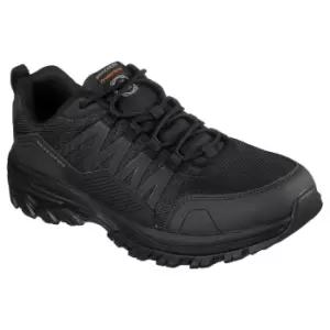 Image of Skechers Mens Fannter Leather Occupational Shoes (11 UK) (Black)