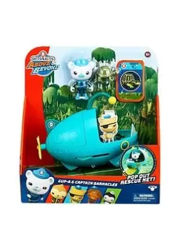 Image of Octonauts Above & Beyond , Deluxe Toy Vehicle & Figure , Captain Barnacles & Gup A Adventure Pack , Recreate Octonauts Missions