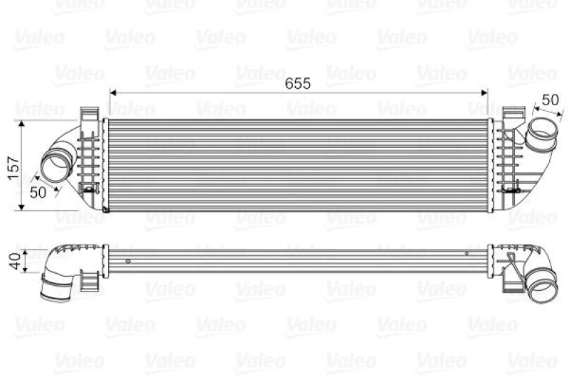 Image of Intercooler VALEO 818571