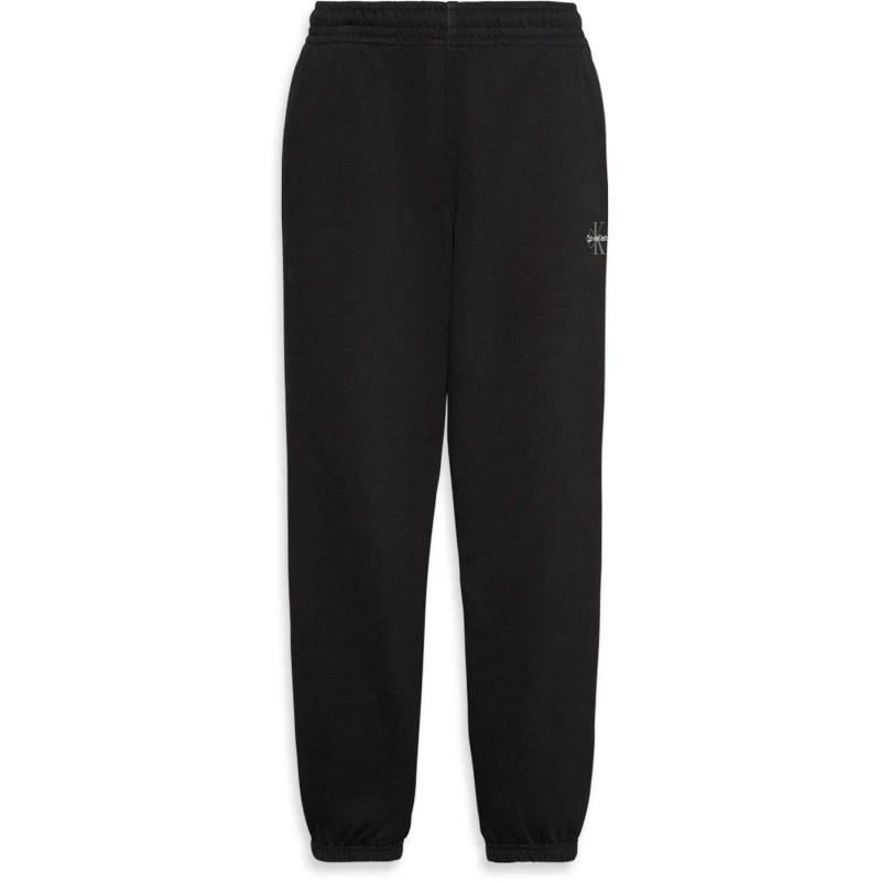 Image of Calvin Klein Jeans Womens CKJ Mono Closed Hem Fleece Joggers Black female 6 (2XS)
