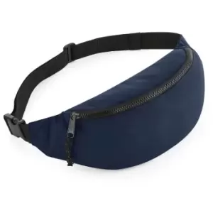 Image of Bagbase Adults Unisex Recycled Waistpack (One Size) (Navy Blue)