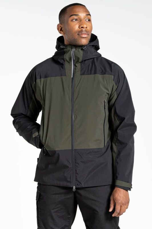 Image of Craghoppers Craghoppers Expert Active Hooded Waterproof Jacket in Green Size: Small Green S Unisex 5054904702510