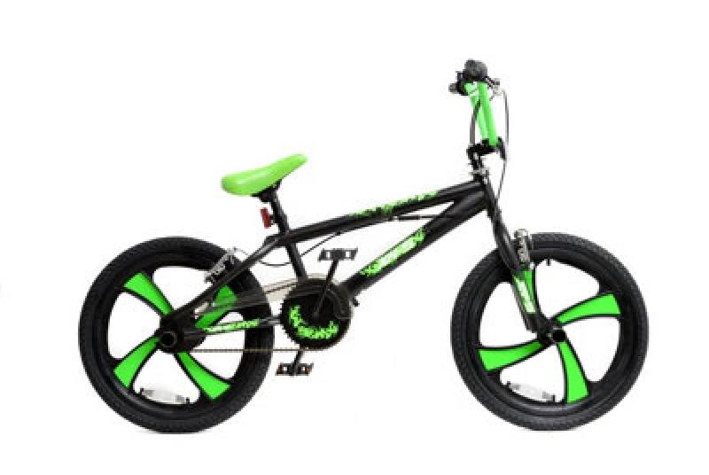 Image of Xn-5-20 Bmx Bike Boys Freestyle Bmx - 20" Mag Wheel Gyro Black/green