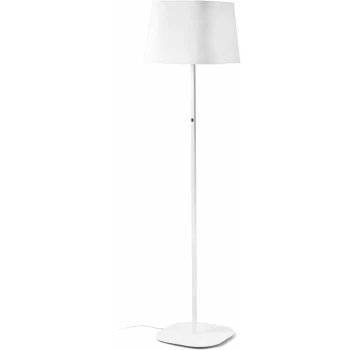 image of Faro Sweet - 1 Light Floor Lamp White with Shade, E27