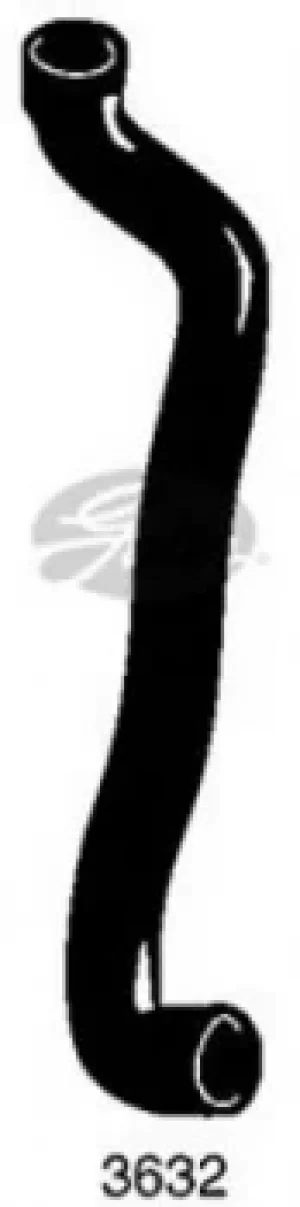 Image of Curved Radiator Hose 425mm X 36 Gates 3632