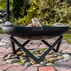 image of Cook King Santiago Steel Fire Bowl - 70cm