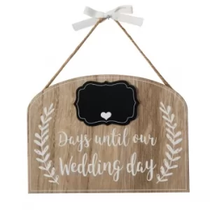 Image of Love Story Countdown to Our Wedding Plaque