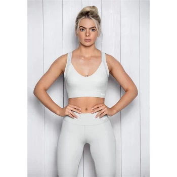 image of USA Pro x Louisa Johnson Panel Sports Bra - White