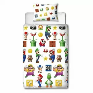 image of Mario Lineup Single Duvet Cover