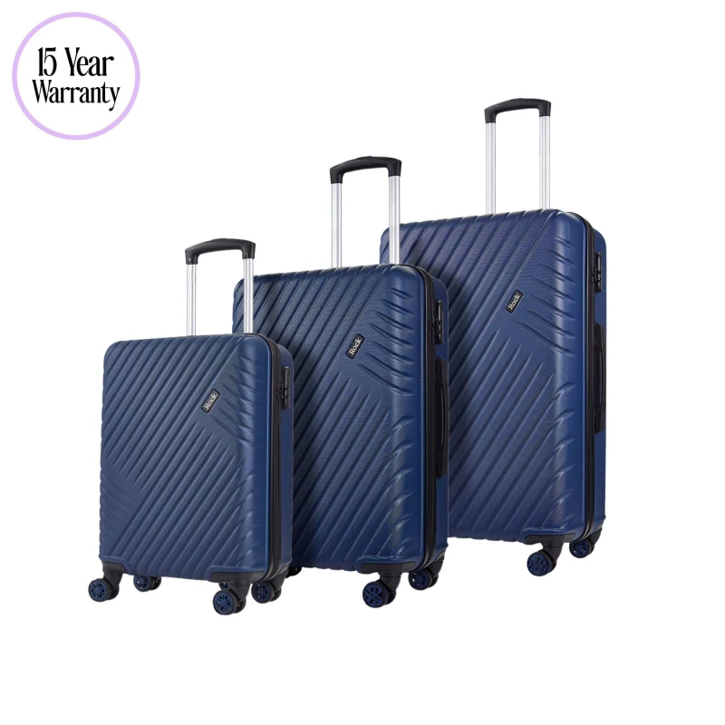 Image of Rock Rock Santiago Navy Large Suitcase Navy EA73701