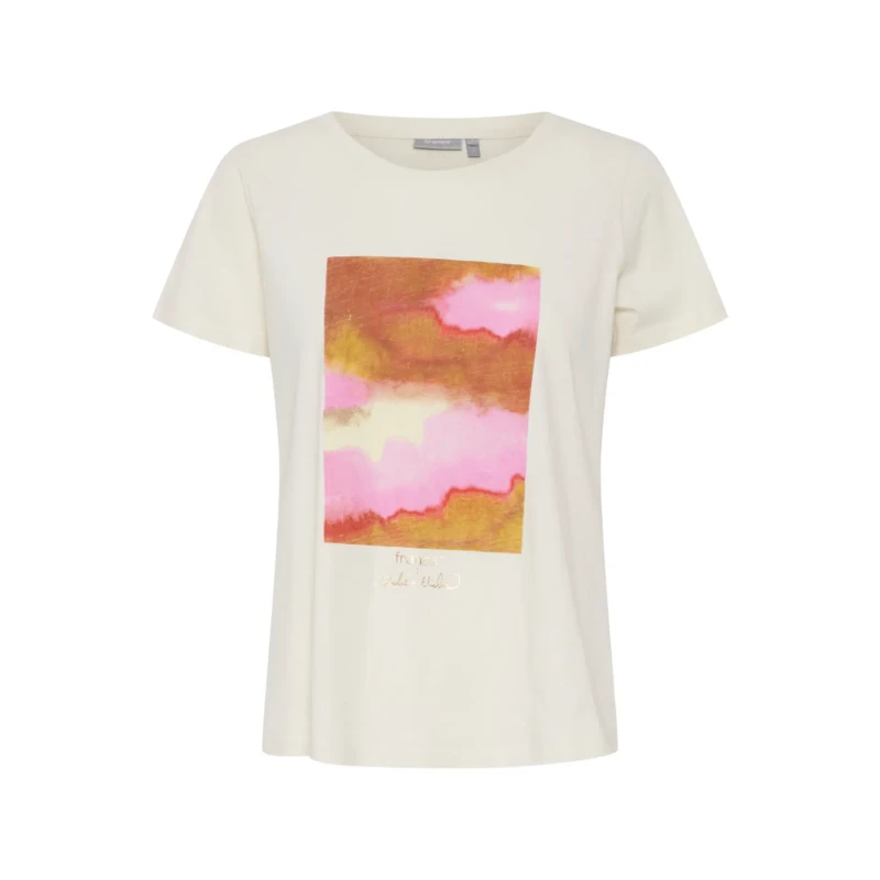 Image of fransa Womens T-Shirt fransa Rebekka Blanc Female S