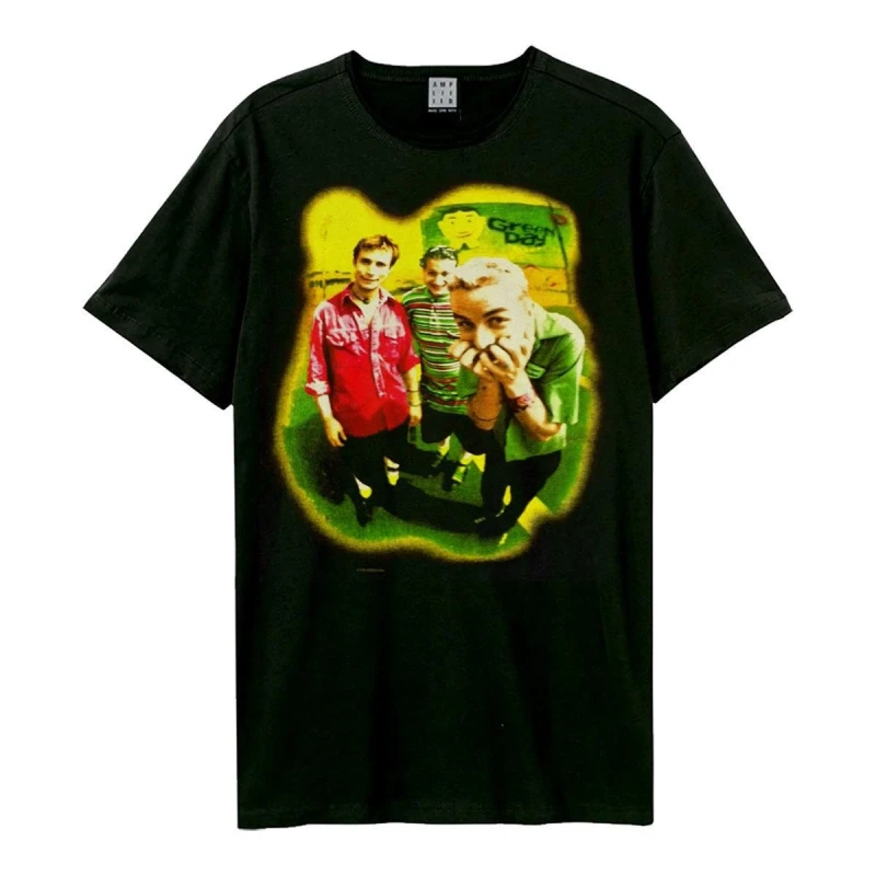 Image of Amplified Amplified Men Mugshot Rebels Green Day T-Shirt in Black Size: X-Small Black XS Male 5063852067718