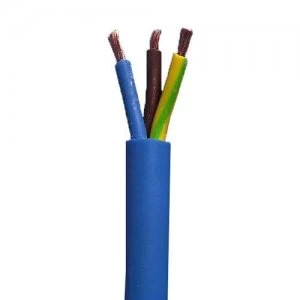 Image of Zexum 4mm 3 Core Arctic Grade Flex Cable Blue Round 3183AG - 1 Meter