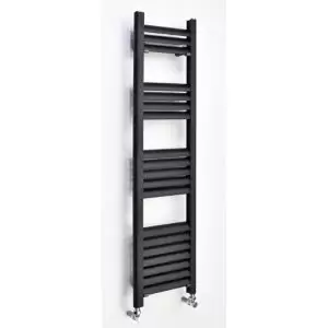 Accuro Korle Champagne Vertical Designer Towel Radiator Anthracite (H)1200 mm (W)500 mm