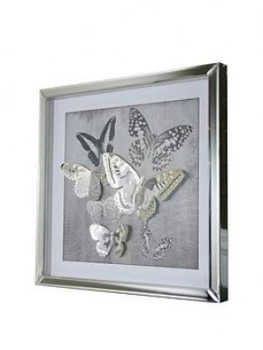 image of Arthouse 3D Butterfly Mirrored Framed Print