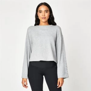 USA Pro Pro Tie Back Sweatshirt - Grey Marl