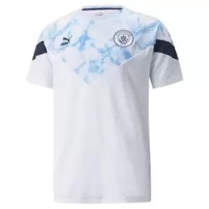 image of Puma Manchester City Icon T-Shirt - White