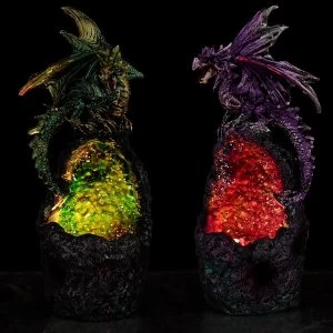 Image of Crystal Cavern LED Dark Legends Dragon Figurine (1 Random Supplied)