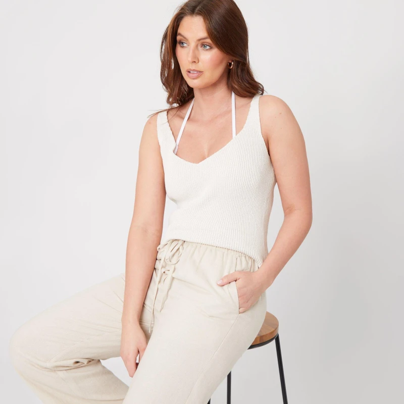 Image of Be You Knitted Vest - Cream Cream 8