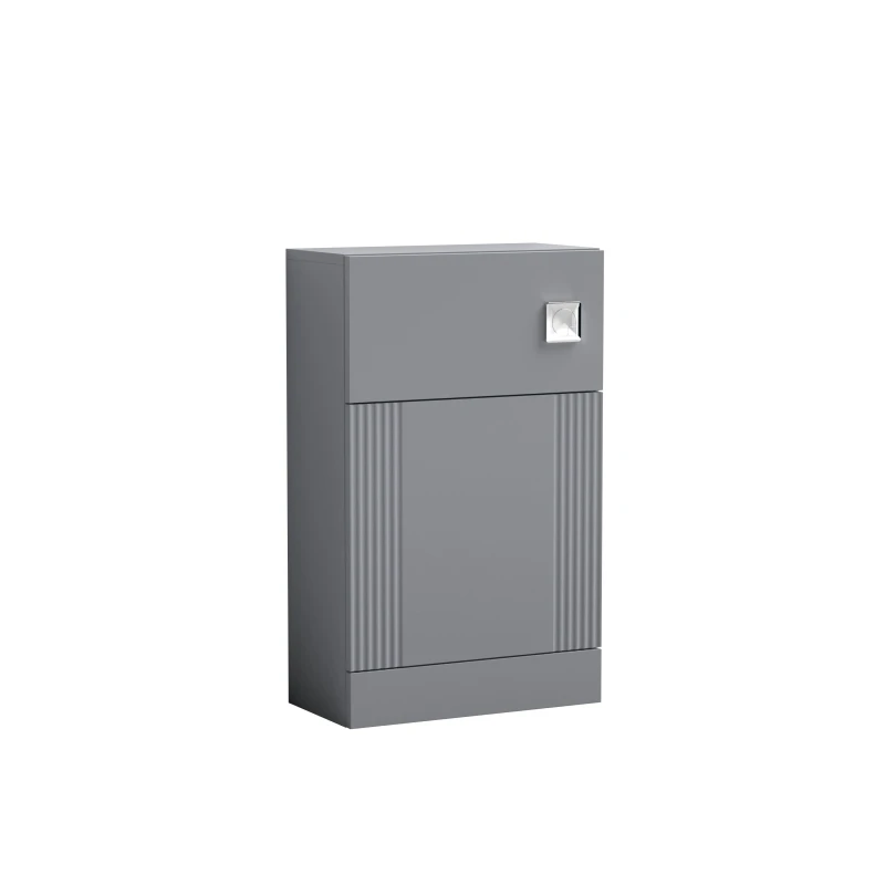 Image of Balterley Retro Floor Standing Bathroom WC Toilet Unit - 500mm - Satin Grey Grey Unisex