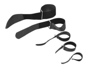 Image of Cable Ties With Hook and Loop Fastening 16 x 100mm Pack of 10