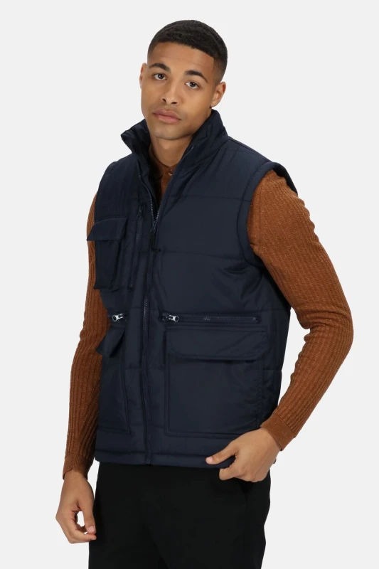 Image of Regatta Regatta Men Steller Insulated Bodywarmer in Dark Navy Size: large Dark Navy L Male 5051513340911