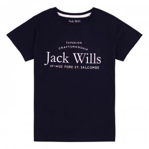 Image of Jack Wills Forstal Tee IB21 - Navy