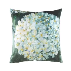 Image of Evans Lichfield Winter Florals Hydrangea Cushion Cover (One Size) (Multicoloured)