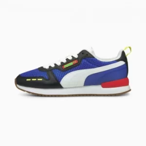 Image of Mens PUMA R78 OG Trainers, Dazzling Blue/White/Black, size 7.5, Shoes