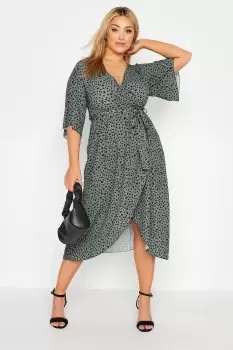 Image of V-Neck Midi Wrap Dress