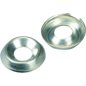 Image of Wickes Nickel Screw Cup Washers - No. 12 Pack of 20