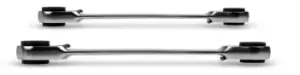 Image of Beta Tools 192/S2 2pc Reversible Flat Bi Hex Ring Ratchet Wrench Set 001920070