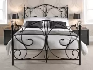 Image of LPD Florence 4ft6 Double Black Metal Bed Frame
