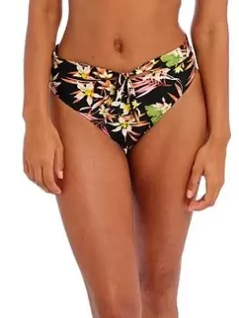 image of Freya Savanna Sunset High Waist Bikini Brief - Black, Size L, Women