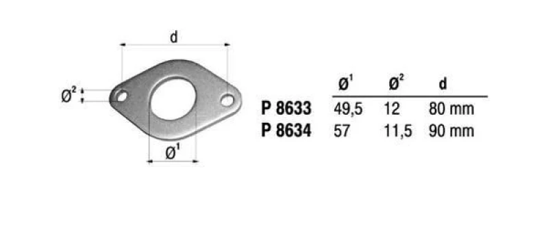 Image of Flange, exhaust pipe VEGAZ UF-501