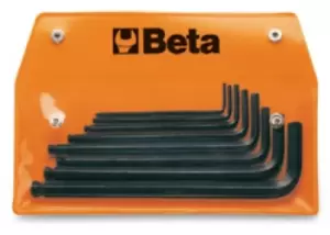 Image of Beta Tools 96 BP/ASB 8 8pc Ball Head Offset Hexagon Key Set Burnished 000960997