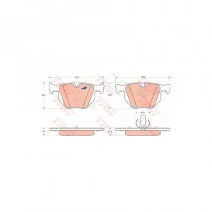 Image of Brake Pad Set TRW GDB1730