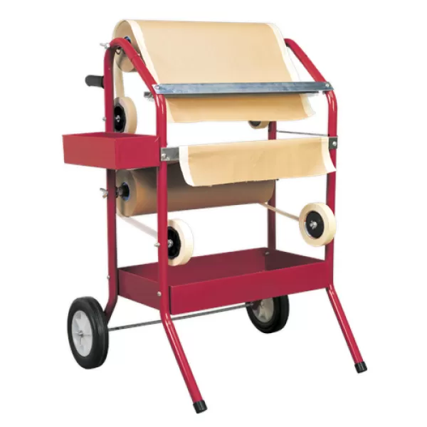 Image of Genuine SEALEY MK66 Masking Paper Dispenser 2 x 450mm Trolley