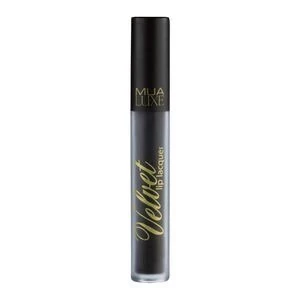Image of MUA Luxe Velvet Lip Lacquer - Potent Black